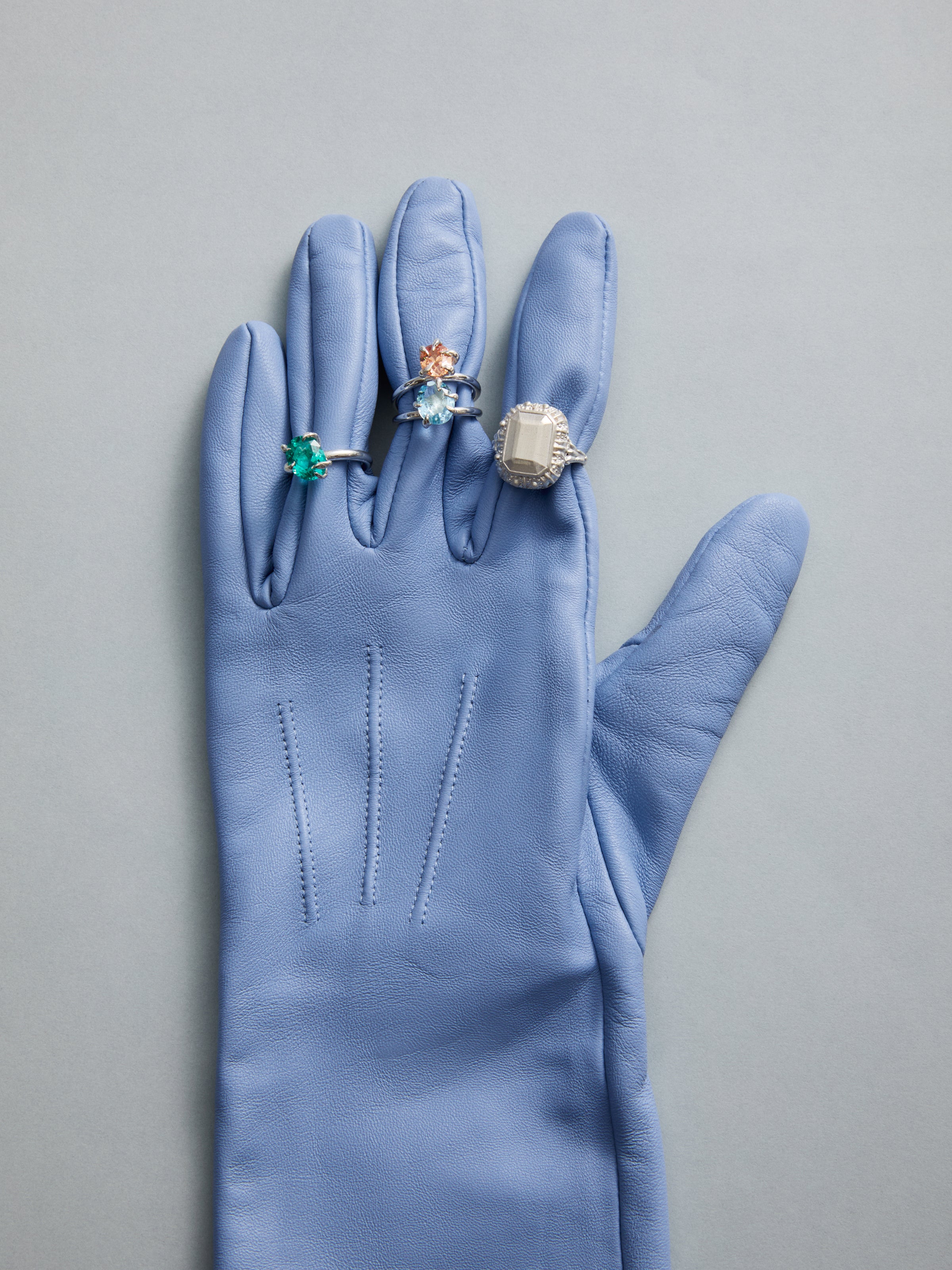 "aquamarine" colorful ring