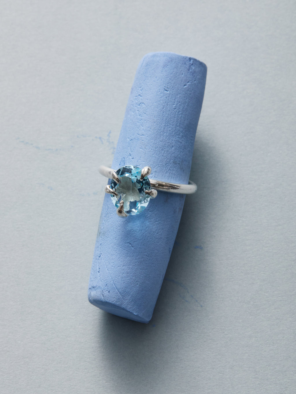"blue topaz" colorful ring
