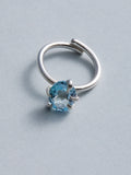 "blue topaz" colorful ring