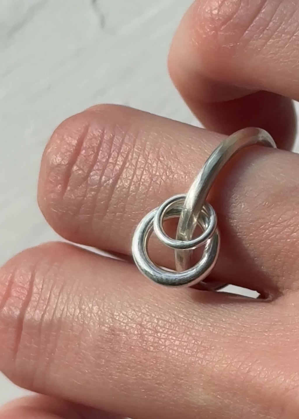 two hoops ring