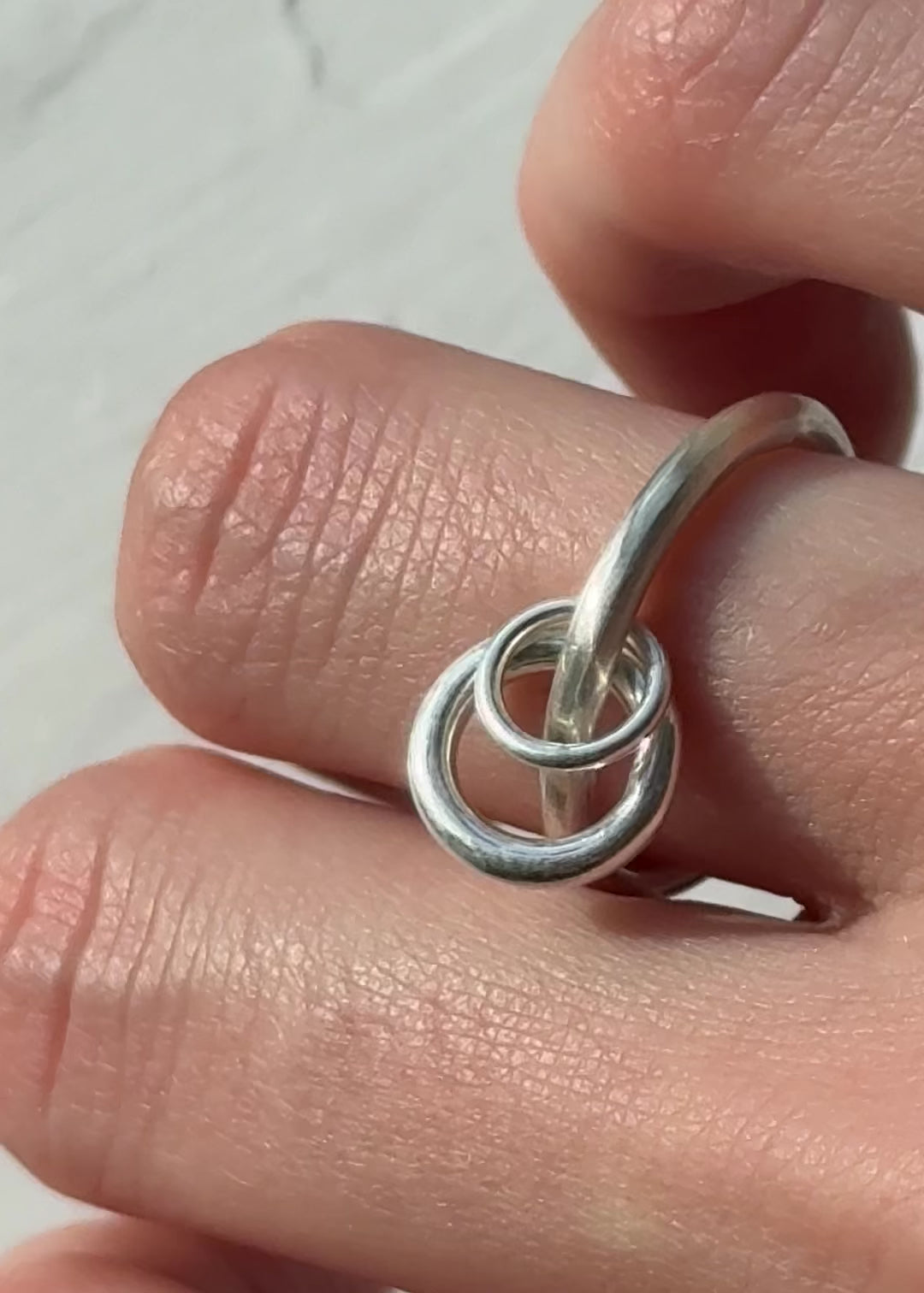 two hoops ring