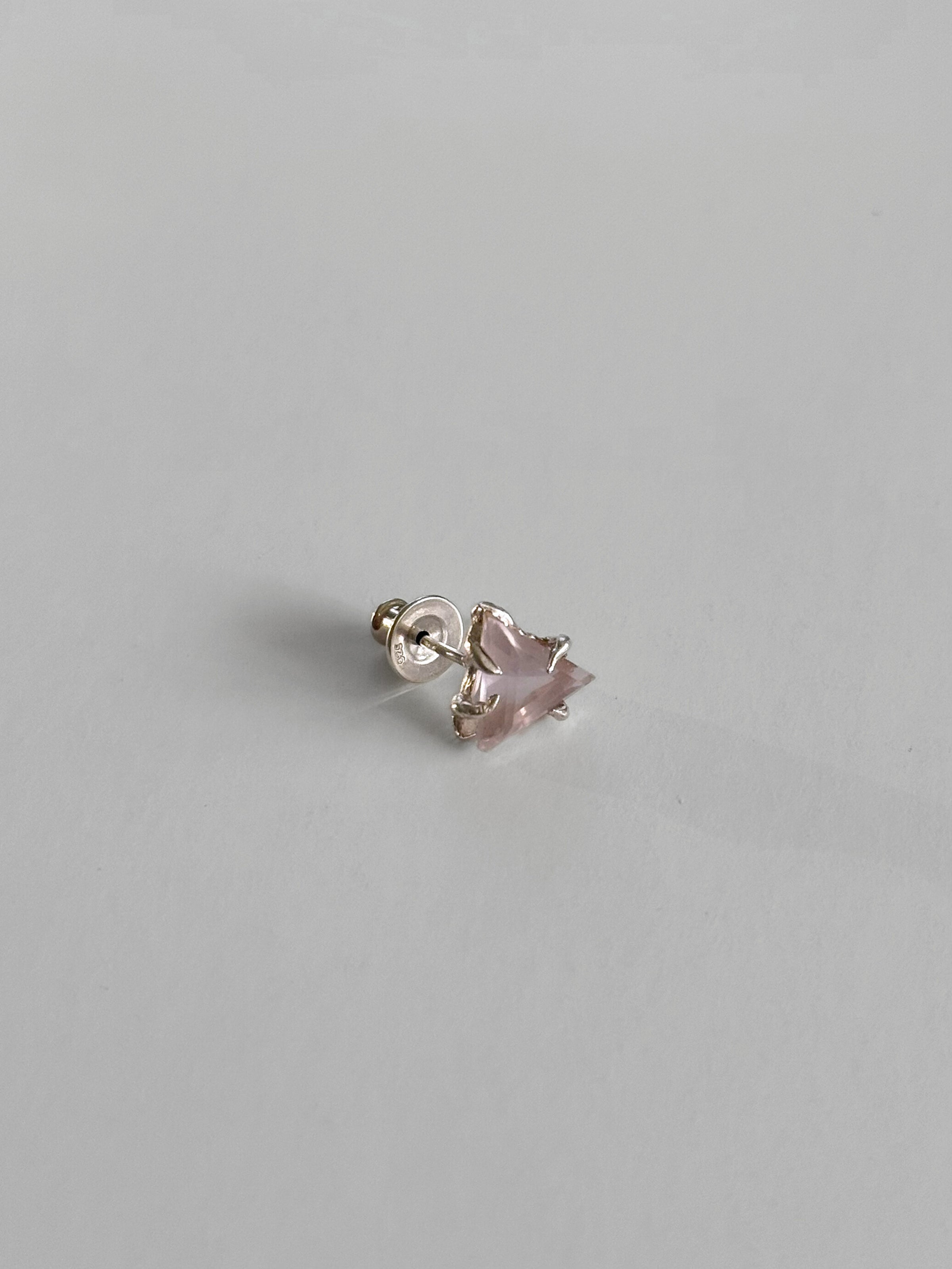 pink salt single stud